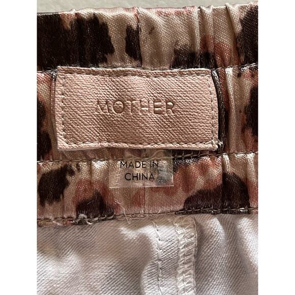 Mother The Lounger Ankle Track Pants size S Wildcat print - Picture 7 of 14